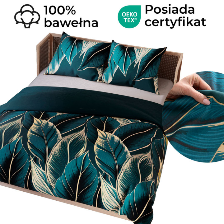 LEVI Komplet pościeli z bawełny satynowej 160x200cm 100098