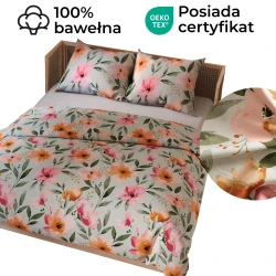 FLORALIS Komplet pościeli z bawełny satynowej 160x200cm 100103