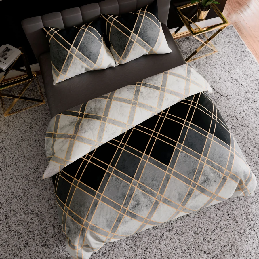 CINDERA Komplet pościeli z bawełny satynowej 160x200cm 100101