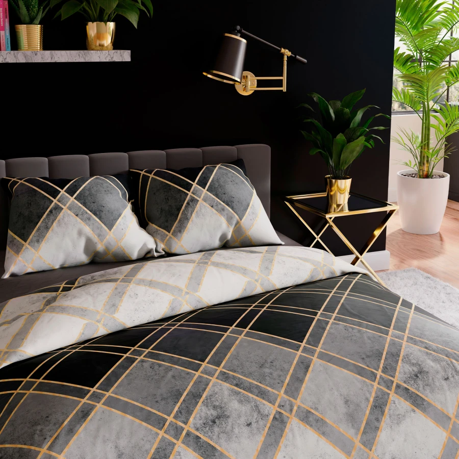 CINDERA Komplet pościeli z bawełny satynowej 160x200cm 100101