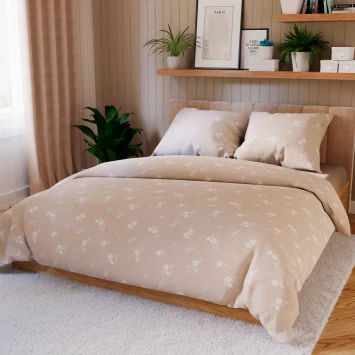 VELORA Komplet pościeli z bawełny satynowej 160x200cm 100105