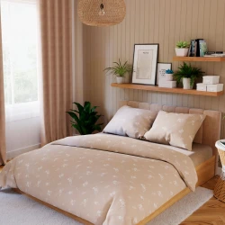 VELORA Komplet pościeli z bawełny satynowej 160x200cm 100105