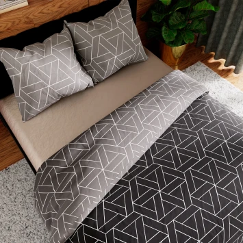 ZEFIRA Komplet pościeli z bawełny satynowej 220x200cm 100107