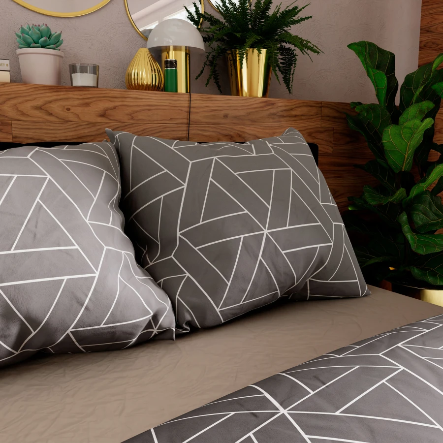 ZEFIRA Komplet pościeli z bawełny satynowej 220x200cm 100107