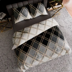 CINDERA Komplet pościeli z bawełny satynowej 220x200cm 100101