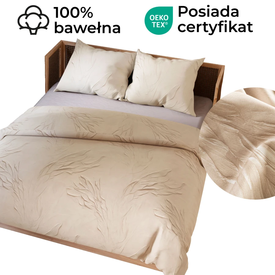 GRAVIRA Komplet pościeli z bawełny satynowej 160x200cm 100104