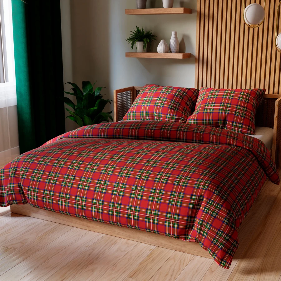 SZKOTI Komplet pościeli z bawełny satynowej 160x200cm 100108