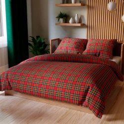 SZKOTI Komplet pościeli z bawełny satynowej 160x200cm 100108