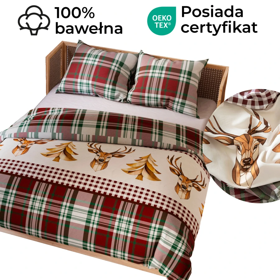 MERRY Komplet pościeli z bawełny satynowej 160x200cm 100109