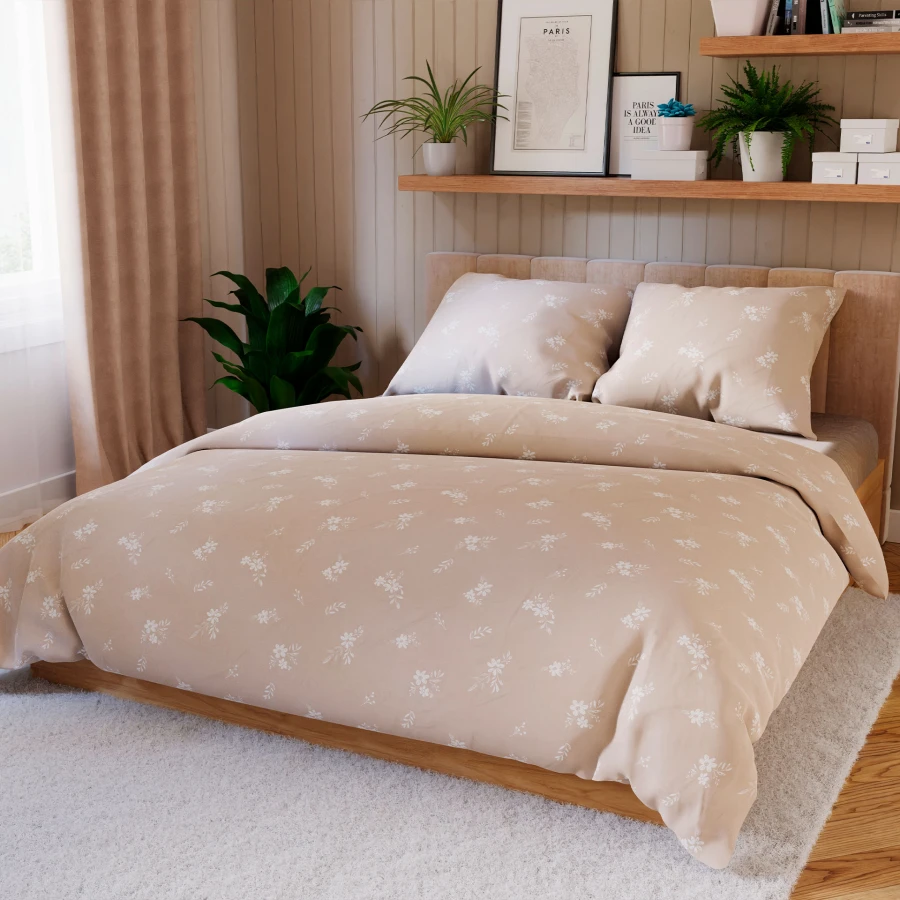 VELORA Komplet pościeli z bawełny satynowej 220x200cm 100105