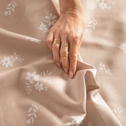 VELORA Komplet pościeli z bawełny satynowej 220x200cm 100105