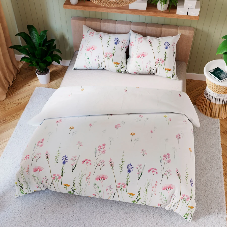 ZALURA Komplet pościeli z bawełny satynowej 160x200cm 100102