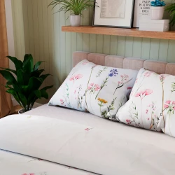 ZALURA Komplet pościeli z bawełny satynowej 160x200cm 100102