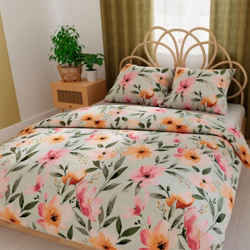 FLORALIS Komplet pościeli z bawełny satynowej 220x200cm 100103 2