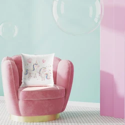 SŁODKIE JEDNOROŻCE Poszewka dekoracyjna VELVET, 40x40cm, kolor 001 P00236