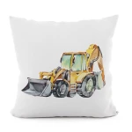 KOPARKA VELVET · Poszewka dekoracyjna · 40x40 cm · kolor musztardowy