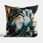 TINA VELVET · Poszewka dekoracyjna · 40x40 cm · kolor ciemny turkusowy petrol