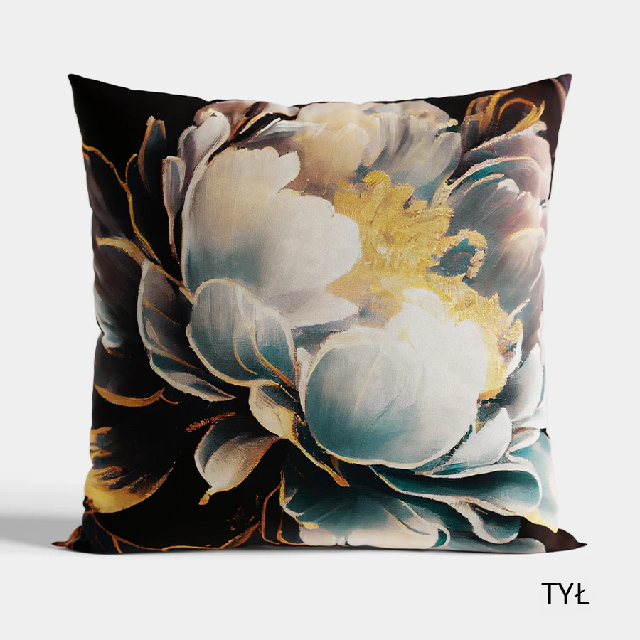 TINA Poszewka dekoracyjna VELVET, 40x40cm, kolor 001 ciemny turkusowy petrol P00153