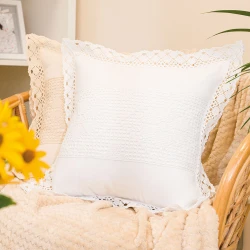 RACHELA Poszewka z ażurem, szerokość 40 x wysokość 40cm, kolor 001 biały 912432