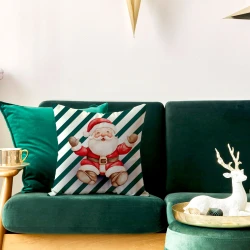 PASKI Z MIKOŁAJEM, BAJKOWE ŚWIĘTA Poszewka dekoracyjna VELVET, 40x40cm, kolor 001 biały PBN359