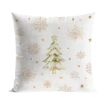 CHOINKI VELVET · Poszewka dekoracyjna · 40x40 cm · kolor biały
