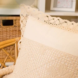 RACHELA Poszewka z ażurem, szerokość 40 x wysokość 40cm, kolor 012 kremowy 912432