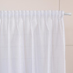 NALA · Zasłona gotowa z taśmą marszczącą · 140x250 cm · kolor biały
