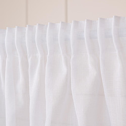 NALA Firana gotowa na taśmie, szerokość 400cm x wysokość 250cm, kolor 001 biała 002022