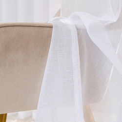 NALA Firana gotowa na taśmie, szerokość 500cm x wysokość 250cm, kolor 001 biała 002022