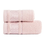 PAOLA · Ręcznik frotte · 70x140 cm · kolor pudrowy