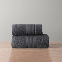 NAOMI Ręcznik, 70x140cm, kolor 012 szary granatowy R00002