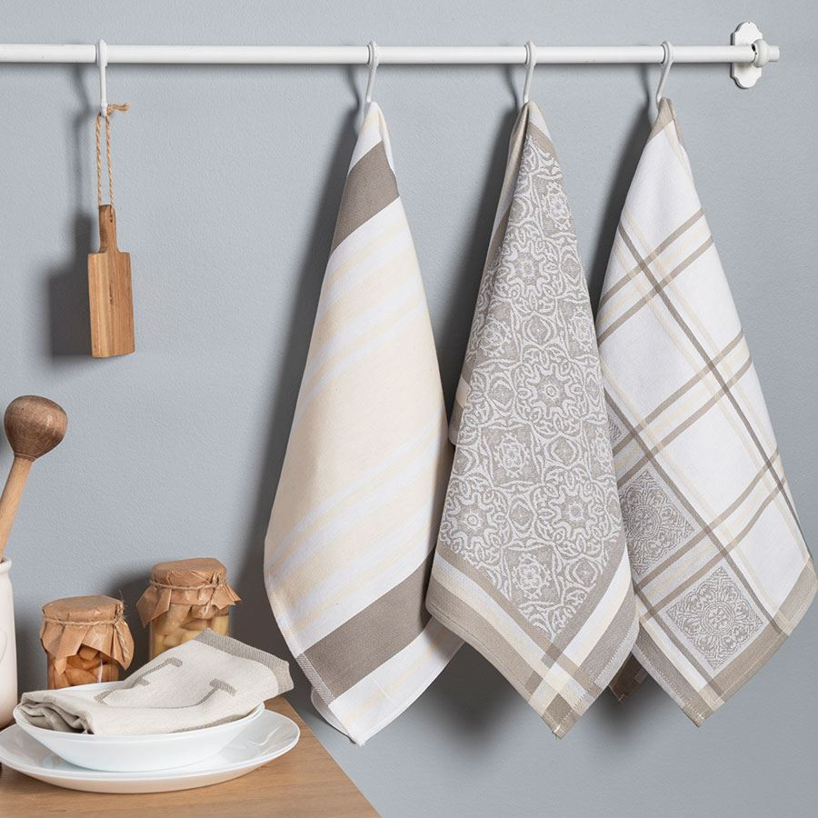 MAJOLICA Ścierka kuchenna, rozmiar 50x70cm, kolor beżowy 002 S00001