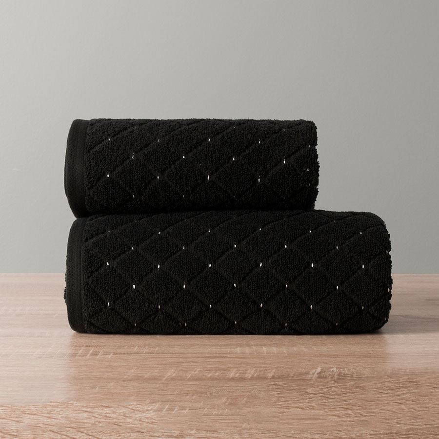 OLIWIER Ręcznik, 50x90cm, kolor 002 czarny R00001