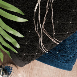 OLIWIER Ręcznik, 50x90cm, kolor 002 czarny R00001