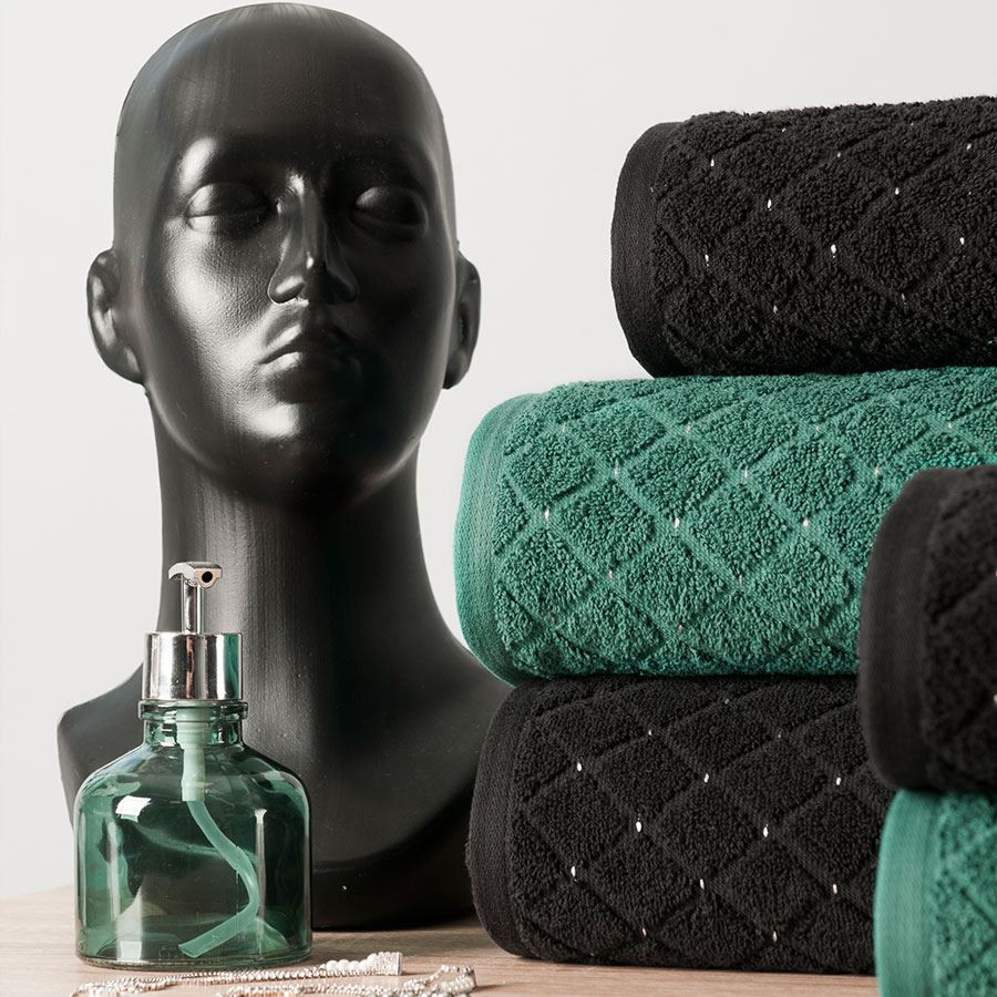 OLIWIER Ręcznik, 70x140cm, kolor 002 czarny R00001