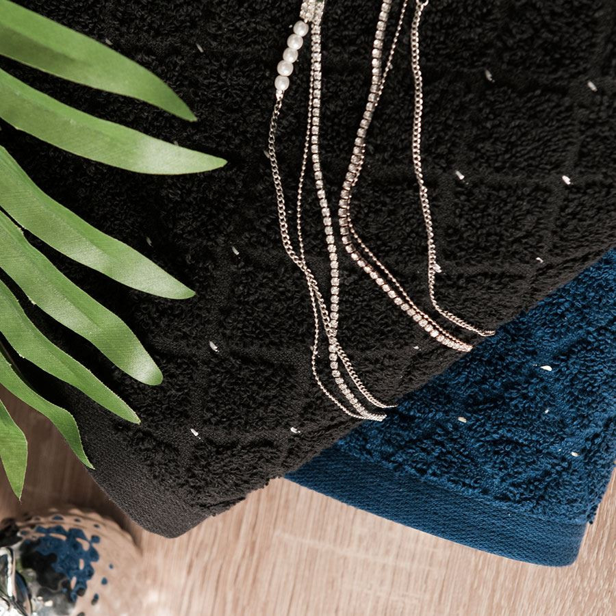 OLIWIER Ręcznik, 70x140cm, kolor 002 czarny R00001