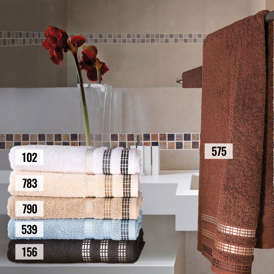 LUXURY Ręcznik, 70x140cm, kolor 156 czarny LUXURY