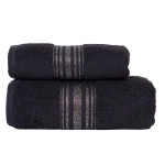 OSKAR · Ręcznik frotte · 70x140cm · kolor czarny