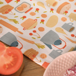 COOKING WITH LOVE Komplet 3 ścierek kuchennych, rozmiar 40x60cm S00012