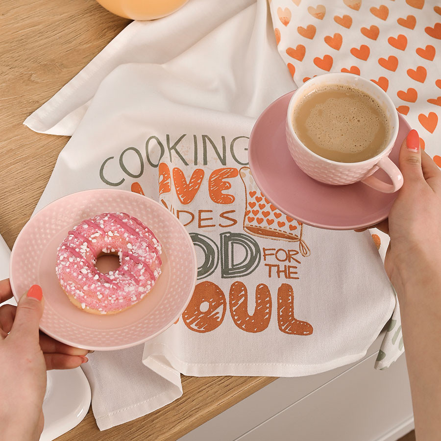 LOVE FOR SOUL Komplet 3 ścierek kuchennych, rozmiar 40x60cm S00013