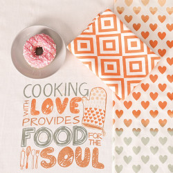 LOVE FOR SOUL Komplet 3 ścierek kuchennych, rozmiar 40x60cm S00013