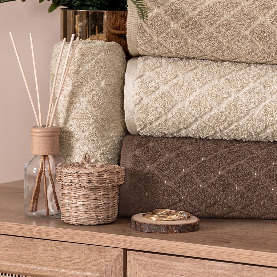 OLIWIER Ręcznik, 50x90cm, kolor 010 jasny beżowy R00001