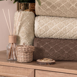 OLIWIER Ręcznik, 50x90cm, kolor 010 jasny beżowy R00001