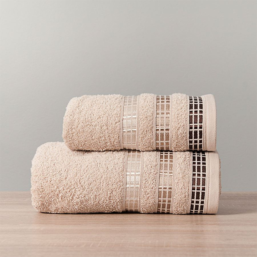 LUXURY Ręcznik, 50x90cm, kolor 790 beżowy LUXURY