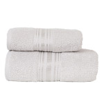 OSKAR · Ręcznik frotte · 50x90cm · kolor jasny szary