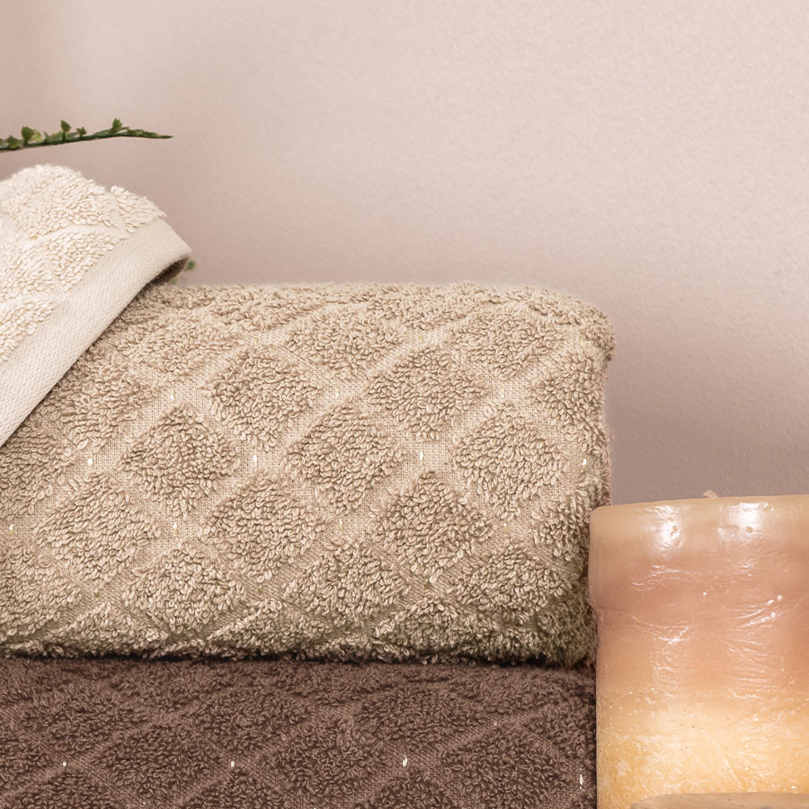 OLIWIER Ręcznik, 50x90cm, kolor 011 ciemny beżowy R00001