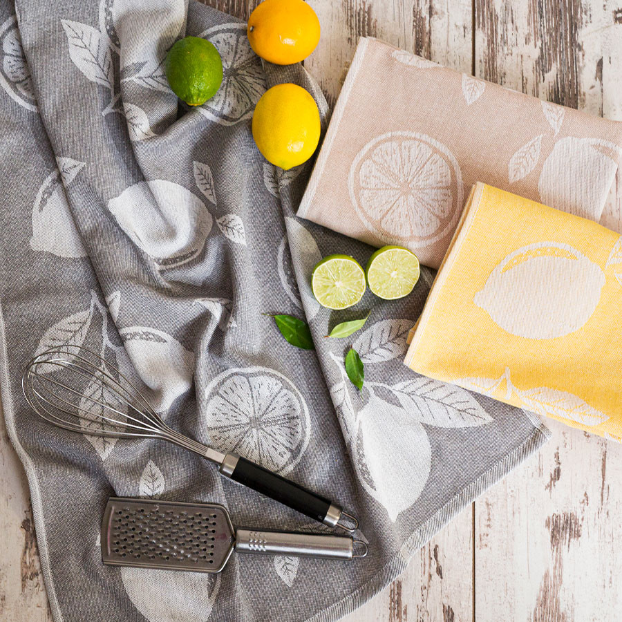 CYTRYNKA Ścierka kuchenna, rozmiar 50x70cm, kolor beżowy 002 S00018