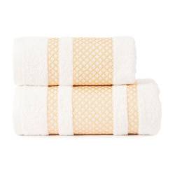 LIONEL Ręcznik, 70x140cm, kolor 302 biały ze złotą bordiurą LIONEL