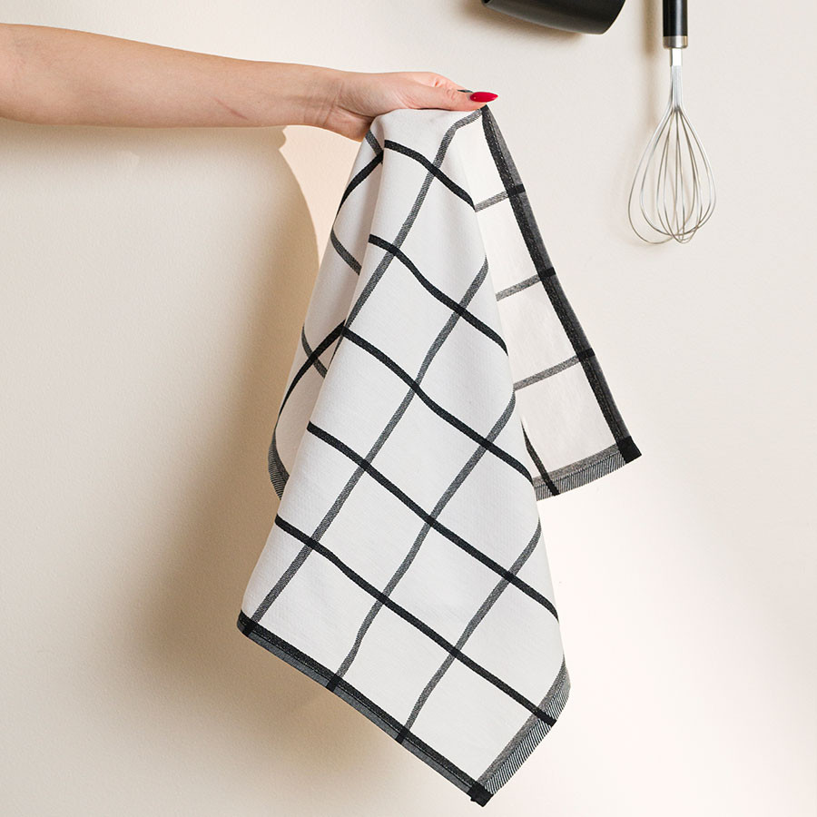 KRATKA Ścierka kuchenna, rozmiar 50x70cm, kolor czarny 007 S00020