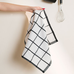 KRATKA Ścierka kuchenna, rozmiar 50x70cm, kolor czarny 007 S00020